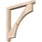 Ekena Millwork Westlake Arts and Crafts Smooth Bracket w/ Offset Brace, Douglas Fir, 5 1/2"W x 46"D x 46"H BKT0604X46X46WTL03SDF - alternate 1
